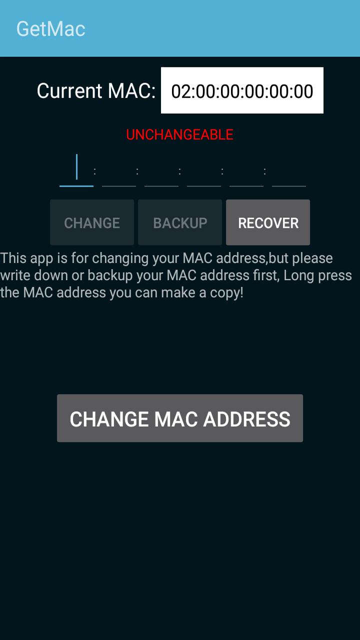 terminal emulator android commands mac address