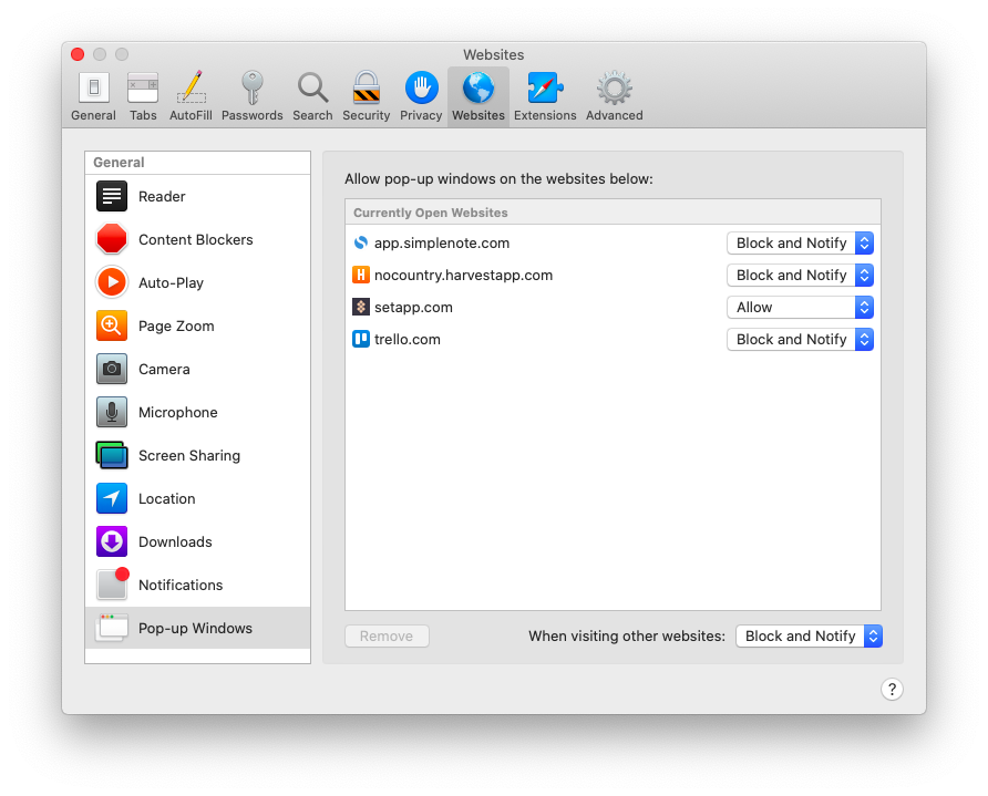 Pop Blocker Remover App Mac